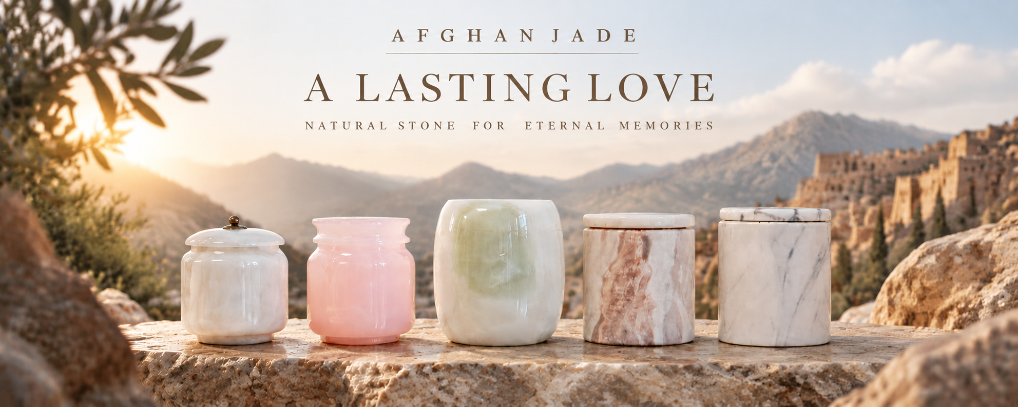 Afghan Jade Urns